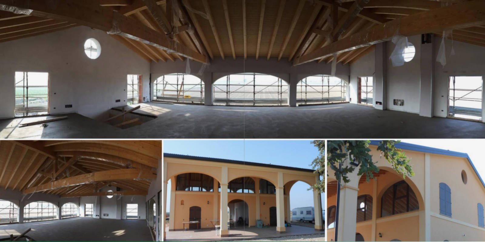 Realizzazione di edificio ad uso agricolo con tecnologia in cemento armato