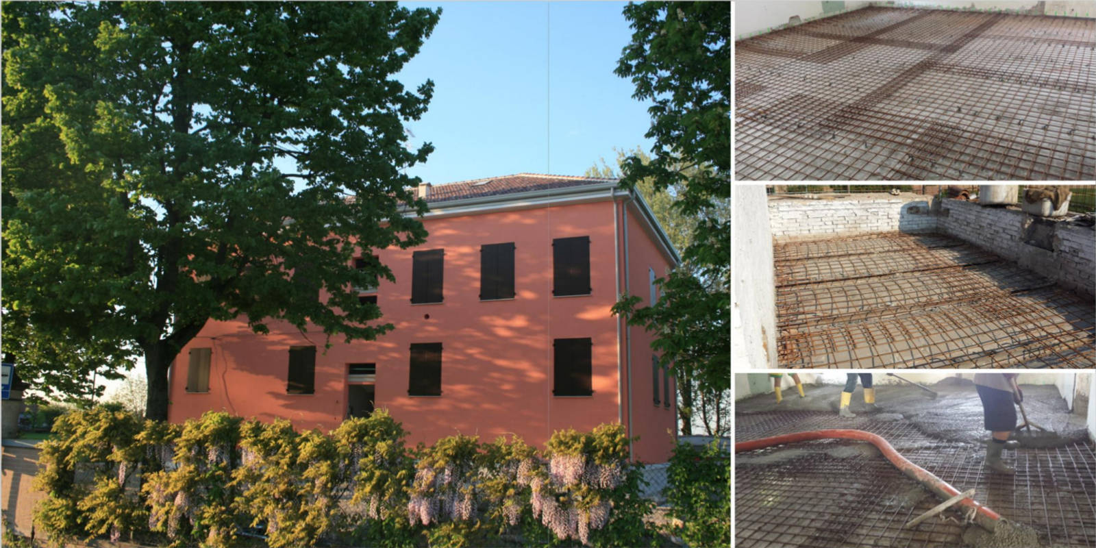 Realizzazione edificio bifamiliare con tecnlogia a telaio in cemento armato